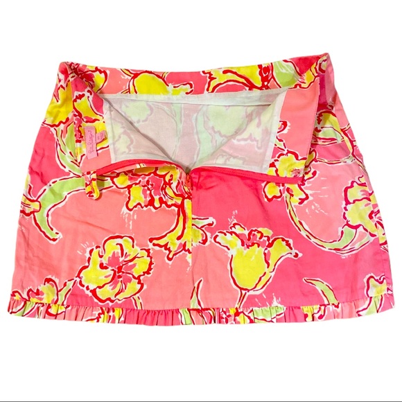 EUC Lilly Pulitzer UPF Floral Mini Skirt - Picture 3 of 4